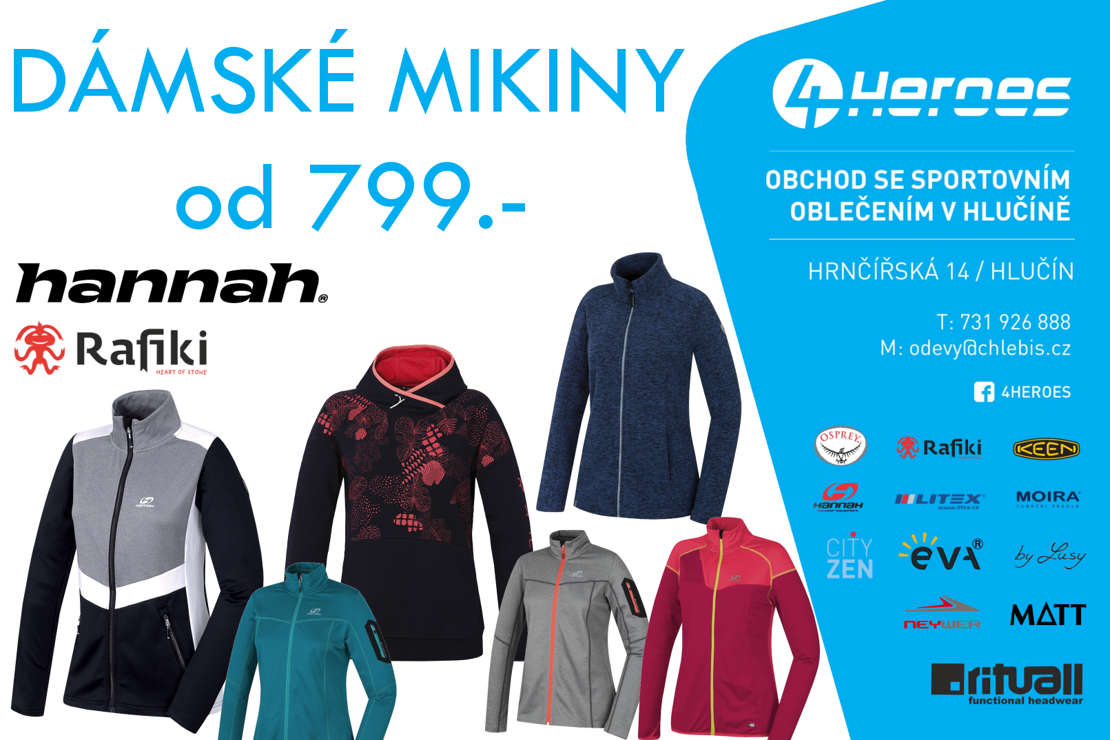 Dámské mikiny od 799 Kč